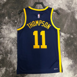 22/23 WARRIORS THOMPSON #11 Royal blue Top Quality Hot Pressing NBA Jersey (Trapeze Edition)