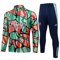 24/25 ARS Red Green Inkjet Half Pull Tracksuit # B989 (半拉链)