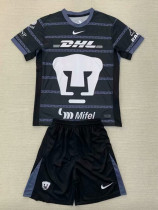 24/25 Pumas UNAM Black Goalkeeper Kids Soccer Jersey