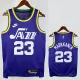 23/24 JAZZ MARKKANEN #23 purple Top Quality Top Quality Hot Pressing NBA Jersey (Retro Logo)
