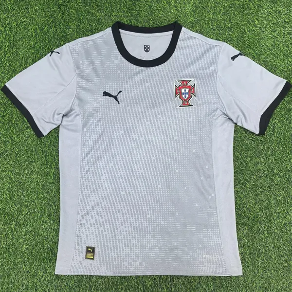 25/26 Portugal Grey GoalkeeperFans Soccer Jersey