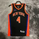 22/23 KNICKS ROSE #4 Black City Edition Top Quality Hot Pressing NBA Jersey