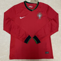 2024 Portugal Home Long Sleeve Fans Soccer Jersey(长袖)