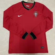 2024 Portugal Home Long Sleeve Fans Soccer Jersey(长袖)