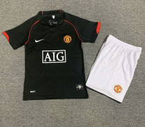 2007/2008 Man Utd Away  Retro Kids Soccer Jersey