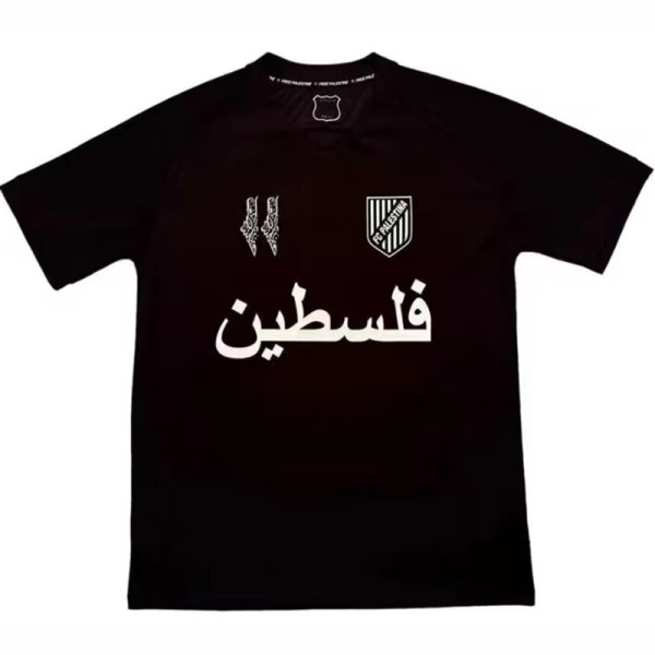 2024 Palestino Deportivo Black Anniversary Edition Soccer Jersey (白阿拉伯文）