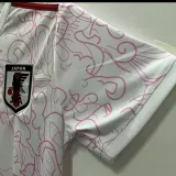 2024 Japan White and Pink  Fans Soccer Jersey
