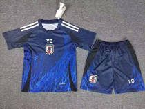 24/25  Japan  Home Blue (Y-3) Kids Soccer Jersey