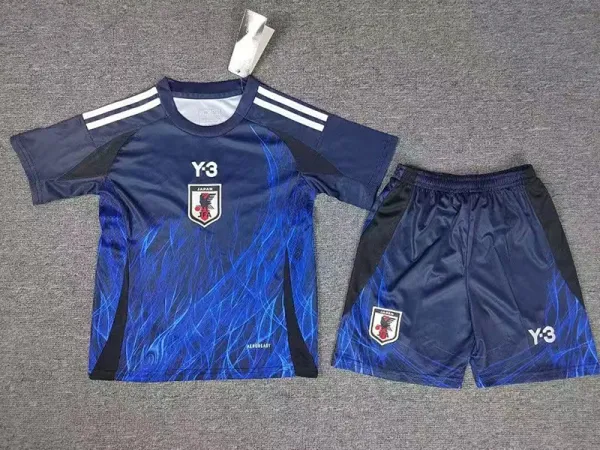 24/25  Japan  Home Blue (Y-3) Kids Soccer Jersey