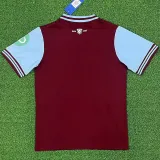 24/25 West Ham Home Fans Soccer Jersey