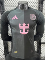 25/26 Inter Miami Away  Long Sleeve Player Version Soccer Jersey