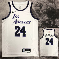 22/23 LAKERS BRYANT #24 White City Edition Top Quality Hot Pressing NBA Jersey