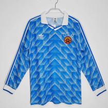 1988 Germany Home Long Sleeve Retro Soccer Jersey(长袖）