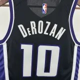 23/24 Kings DEROZAN #10 Black Away Top Quality Hot Pressing NBA Jersey