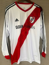 2013/2014 River Plate Home Long Sleeve  Retro Soccer Jersey