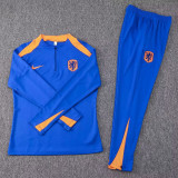 24/25 Netherlands Blue Half Pull Tracksuit  (半拉链)