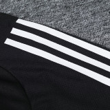 24/25 Man Utd Black Training Short Suit(胸前带广告）