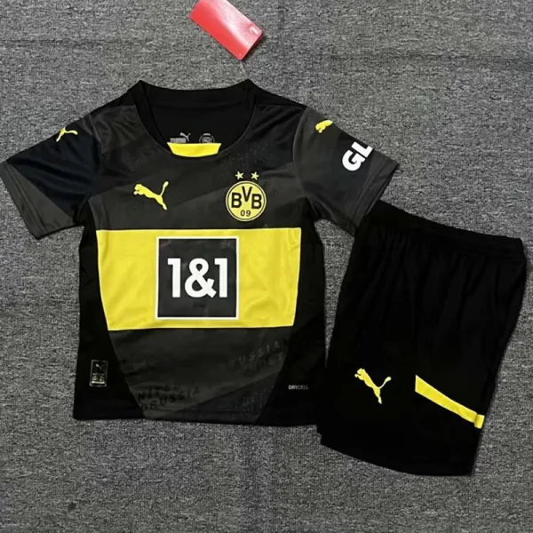 24/25  Dortmund Away Kids Soccer Jersey