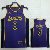 22/23 LAKERS BRYANT #8 Purple Top Quality Hot Pressing NBA Jersey (Trapeze Edition)