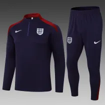24/25  England  Blue Purple Half Pull Tracksuit  (半拉链)