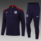 24/25  England  Blue Purple Half Pull Tracksuit  (半拉链)