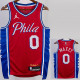 22/23 76ERS MAXEY #0 Red Top Quality Hot Pressing NBA Jersey (Trapeze Edition) 飞人版