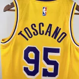Lakers ANDERSON # 95 Yellow Top Quality Hot Pressing NBA Jersey
