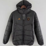 24/25 Germany Black Hooded Cotton Coat(Gold Labell) 连帽棉衣(金标）