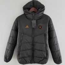 24/25 Germany Black Hooded Cotton Coat(Gold Labell) 连帽棉衣(金标）