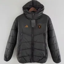 24/25 Germany Black Hooded Cotton Coat(Gold Labell) 连帽棉衣(金标）