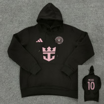 2024 Inter Miami Black Hoody（signed） (黑色带“10”号、加薄绒)