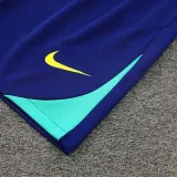 24/25  Brazil White Blue WaveTank top and shorts suit