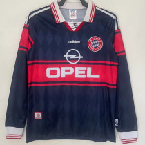 1997/1999 Bayern Home  Long Sleeve Retro Soccer Jersey(长袖）