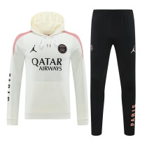 24/25 PSG Beige Hooded  Tracksuit