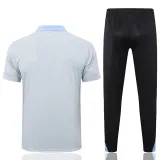 24/25 TOT White Grey Polo Collar Pants Set(C1116)