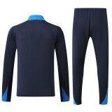 24/25 CHE Sapphire Blue Kids Half Pull Tracksuit  (童装、半拉链)
