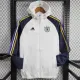24/25 Germany White & Royal Blue Hooded Windbreaker