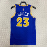 22/23 WARRIORS GREEN #23 Blue Top Quality Hot Pressing NBA Jersey (Retro Logo)