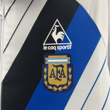 24/25 Argentina White & Blue Stripe Retro Double Sided Windbreaker (双面风衣)