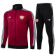 25/26  Man Utd Maroon Jacket Tracksuit #A845