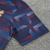 24/25 England Blue Purple  Checkered  Training Short Suit（方格蓝紫）