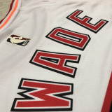 22/23 Heat WADE #3 White Top Quality Hot Pressing NBA Jersey (Retro Logo)