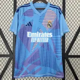 24/25 RMA  Blue Goalkeeper  Fans Soccer Jersey