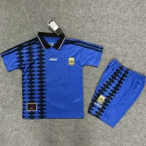 1994 Argentina Away Kids Retro Soccer Jersey
