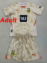 24/25  Dortmund Khaki Goalkeeper Suit Fans  Soccer Jersey（成人）