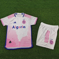 24/25  Algeria Pink Player Version  Kids Soccer Jersey(A30)球员