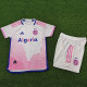 24/25  Algeria Pink Player Version  Kids Soccer Jersey(A30)球员