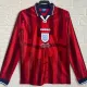 1998 England Away Long Sleeve Retro Soccer Jersey(长袖）