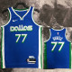 22/23 Dallas Mavericks DoNCIC #77 Blue City Edition Top Quality Hot Pressing NBA Jersey