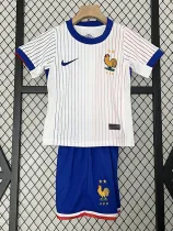 24/25 France Away Kids Soccer Jersey